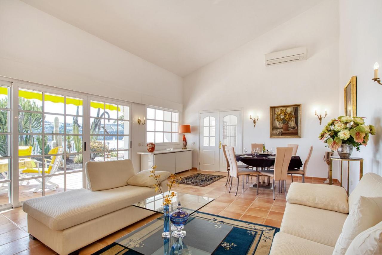 Stunning Villa With Breathtaking Ocean View Mogán Eksteriør bilde