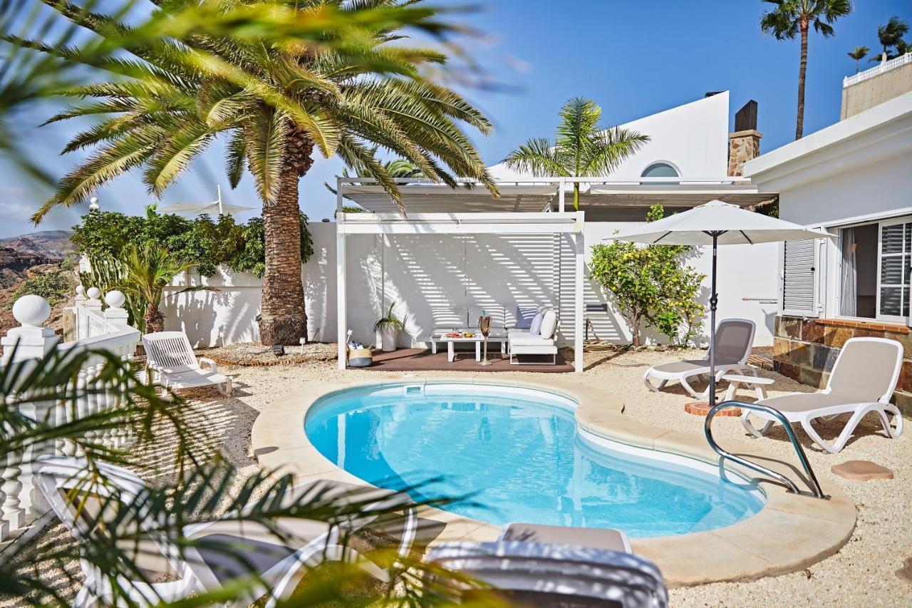Stunning Villa With Breathtaking Ocean View Mogán Eksteriør bilde